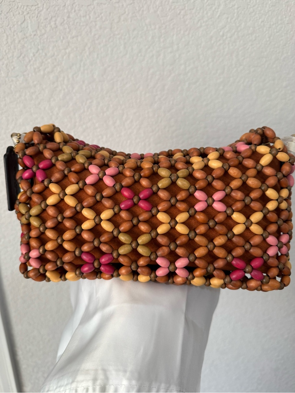 Coach Wooden Beaded Tabby NWT - Picture 4 of 8